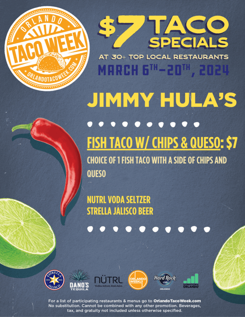 Jimmy Hulas Altamonte Springs Orlando Taco Week